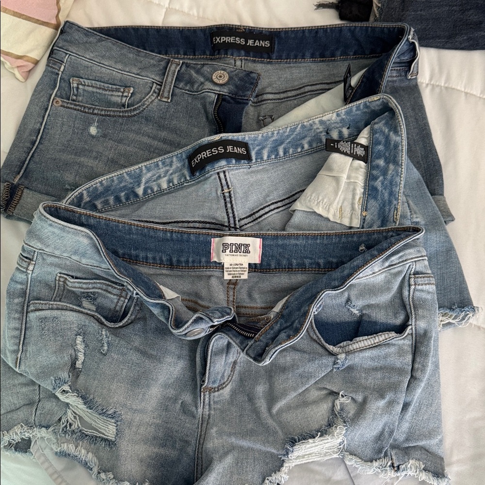 Jeans Shorts Denim 3 Pair